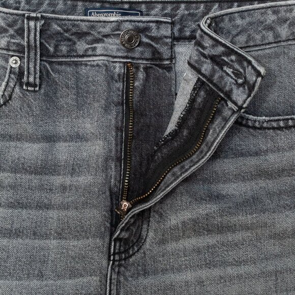 Abercrombie & Fitch Black Denim Mini Skirt size 28 - Picture 3 of 6